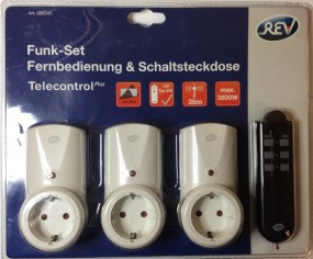 Jugendschutz - Funk-Set Fernbedienung & Schaltsteckdose - Telecontrol